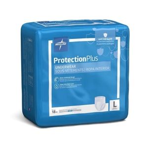 Medline Protection Plus Super Protective Underwear, M-Large
18count